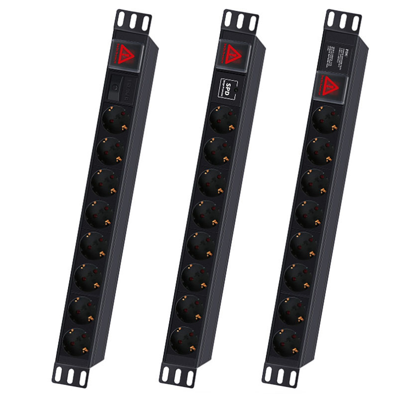Power Strip Desk - Aluminum Alloy Industrial 19 inch PDU