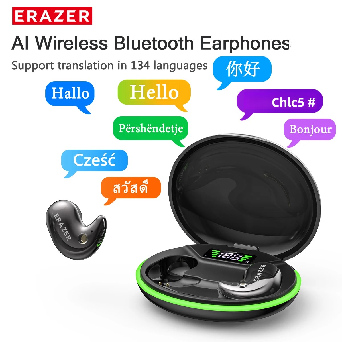 Noise Canceling Headphones - EARZER XF58 In-Ear Bluetooth Headphones With