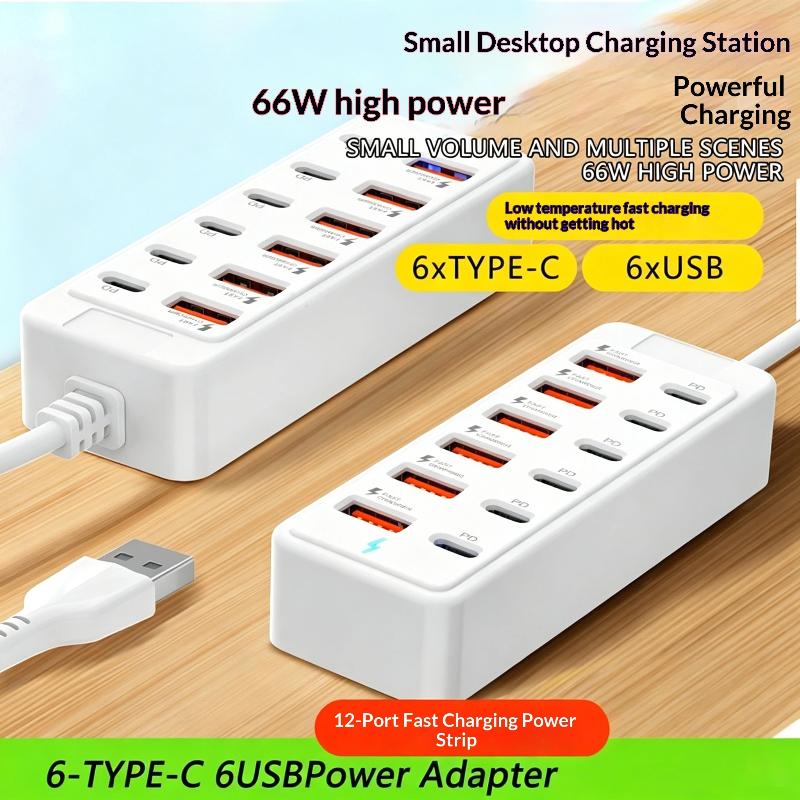 Power Strip Desk - 12 In 1 Power Strip Multi