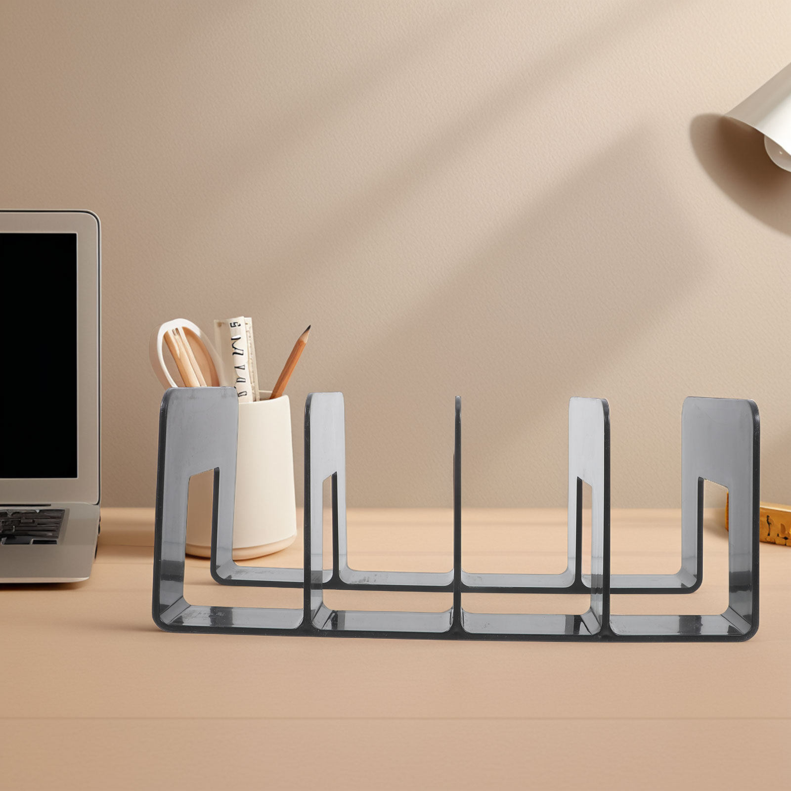 Home Office Library - Multicompartment Desktop Book Organizer for Office