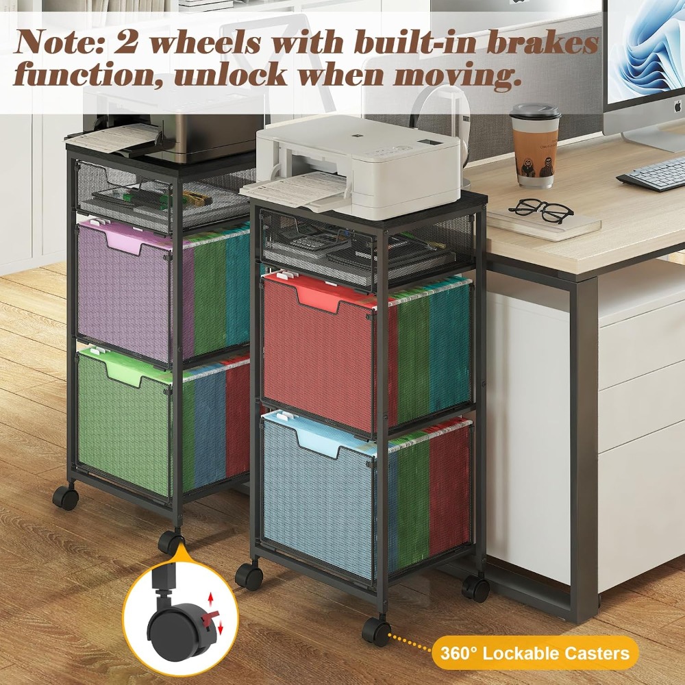3 Drawer Mobile File Cabinet f - огляд і ціна Rolling File Cart