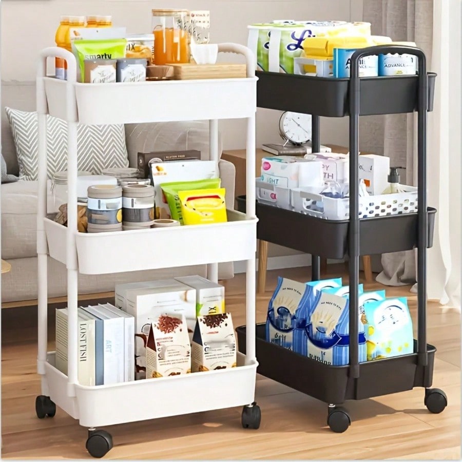 3-Tier Rolling Utility Cart wi - огляд і ціна Rolling File Cart