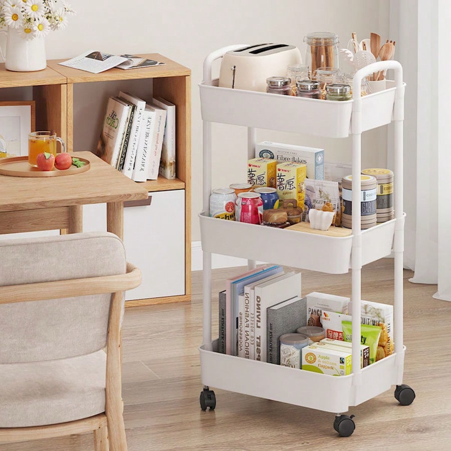 3-Tier Rolling Utility Cart wi - огляд і ціна Rolling File Cart