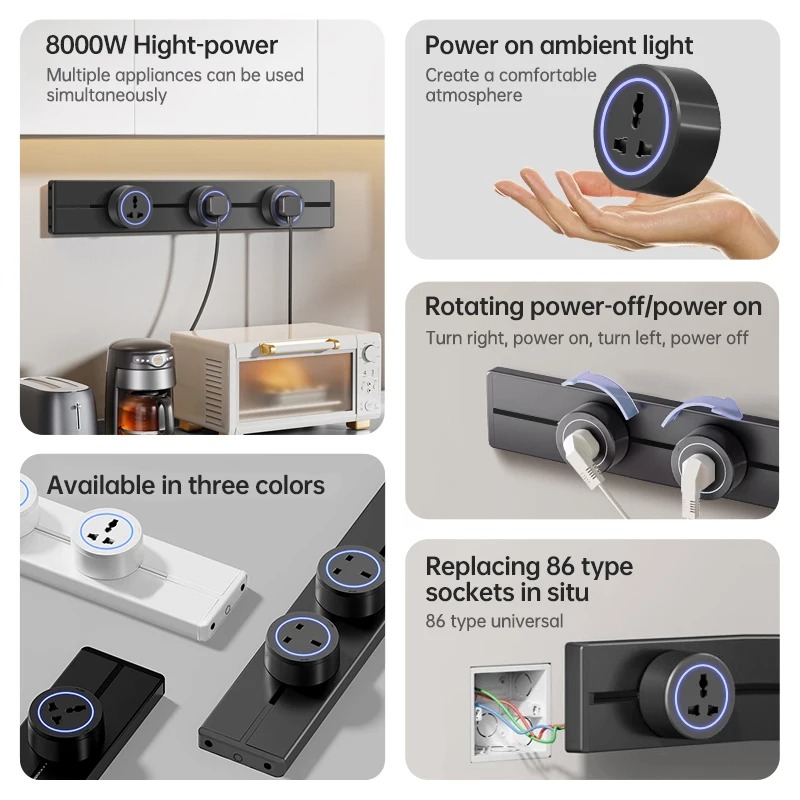 Hidden Wall Socket Power Rail  - огляд і ціна Power Strip Desk