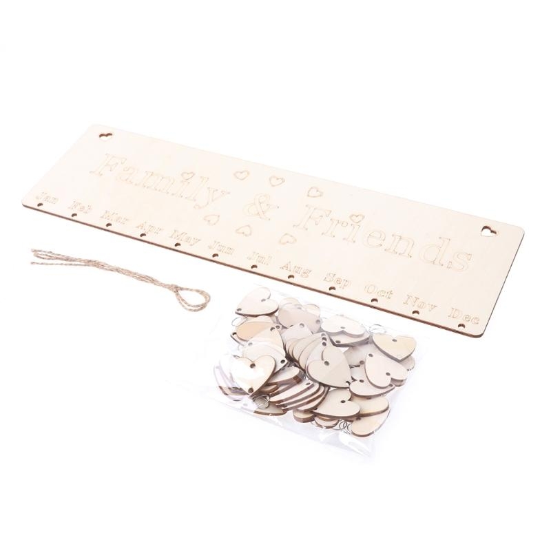 Wooden Calendar Birthday Remin - огляд і ціна Magnetic Calendar Board