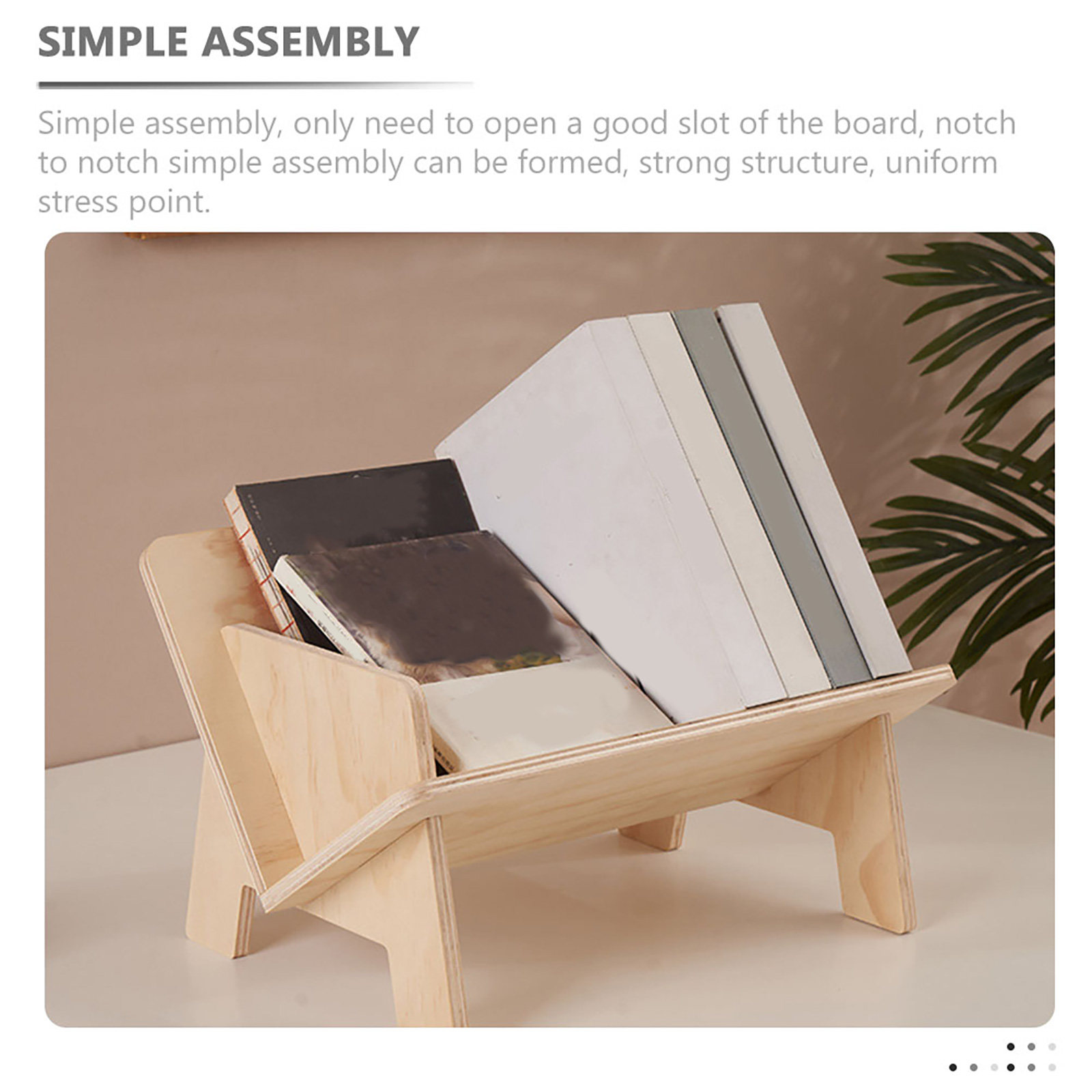 Wooden Desktop Book Rack Slopi - огляд і ціна Home Office Library