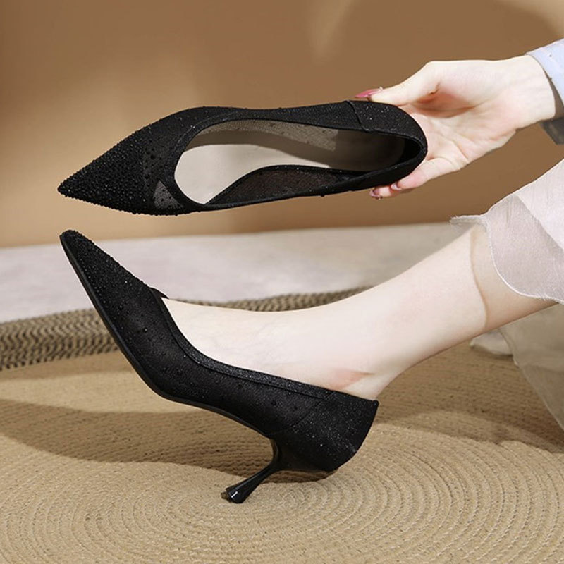 Slip-On High Heel Sandals - Cr - огляд і ціна Home Office Size