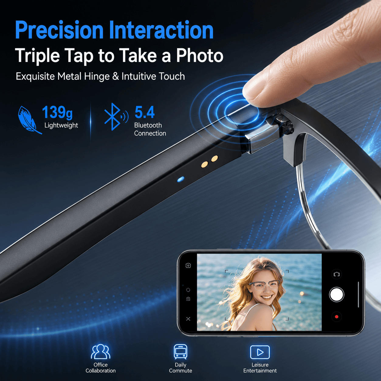 AIMB V2 Smart Bluetooth Glasse - огляд і ціна Blue Light Glasses