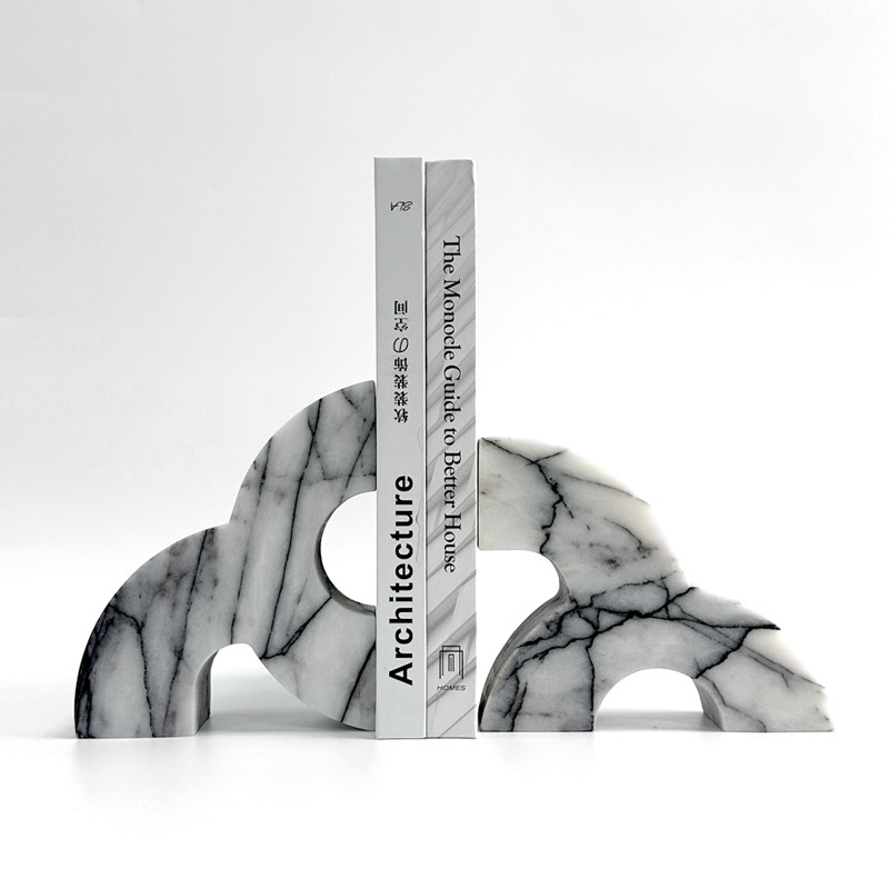 Modern Marble Bookends Heavy D - огляд і ціна Home Office Library