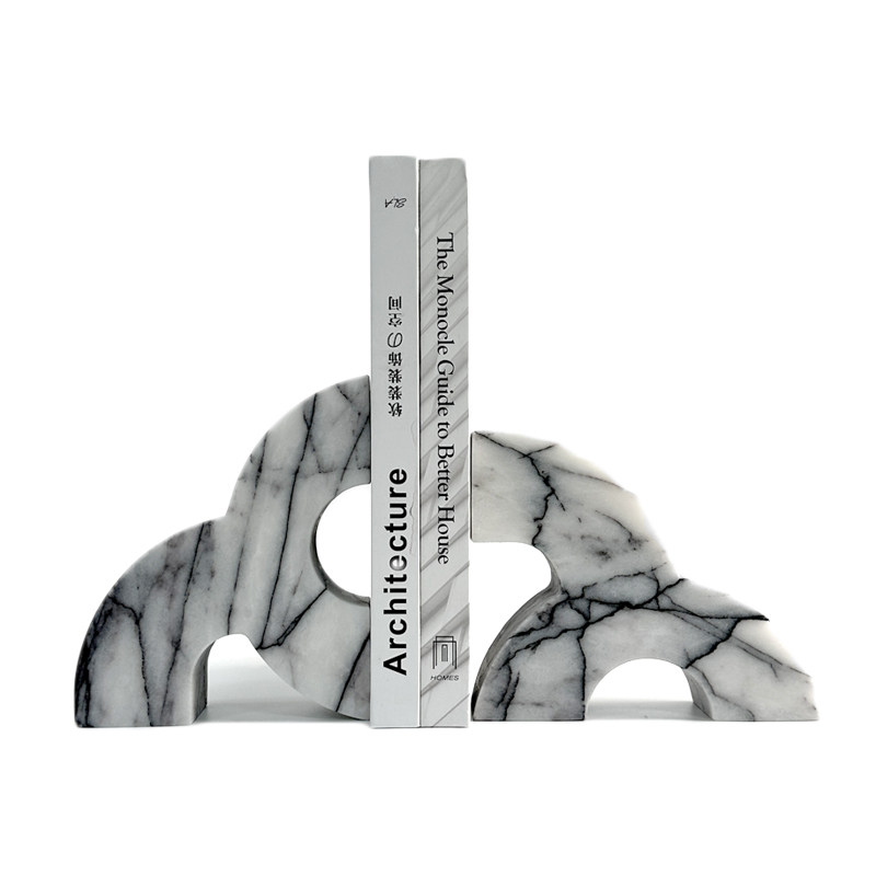 Modern Marble Bookends Heavy D - огляд і ціна Home Office Library