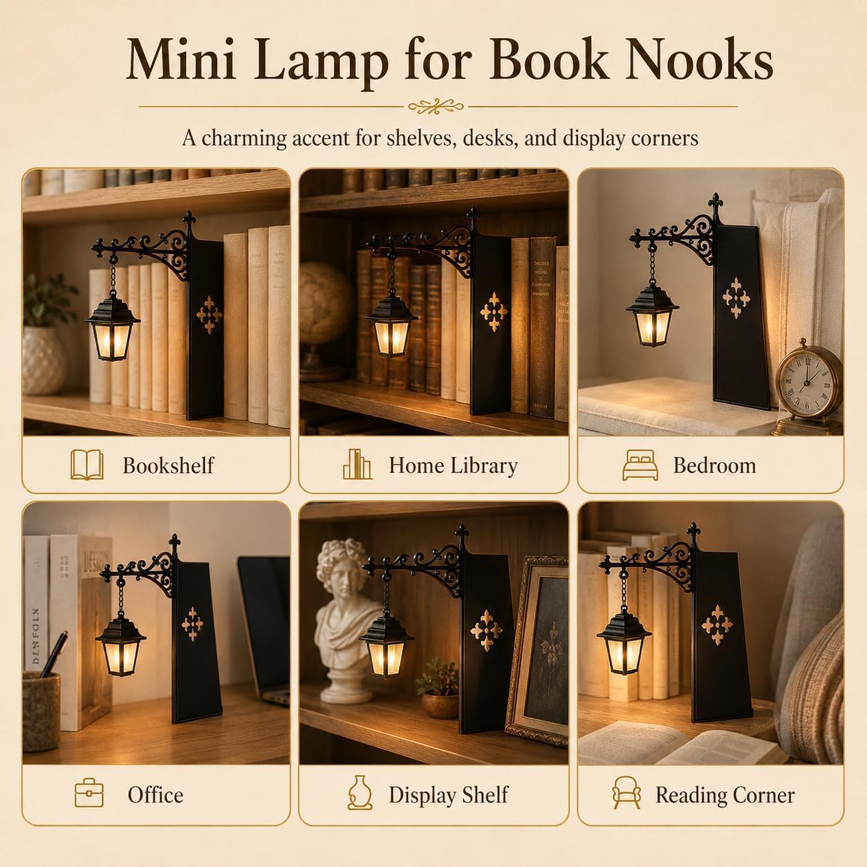 Mini Vintage Library Lantern B - огляд і ціна Home Office Library