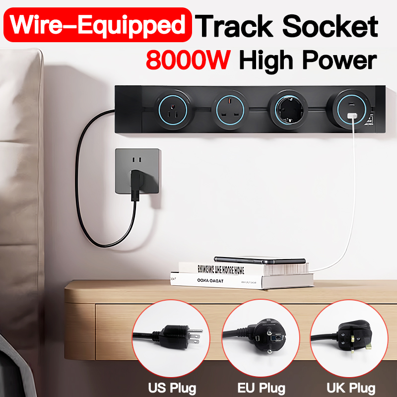 Grey Black Wall Power Track So - огляд і ціна Home Office Uk