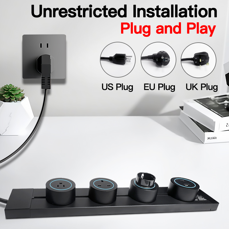 Grey Black Wall Power Track So - огляд і ціна Home Office Uk