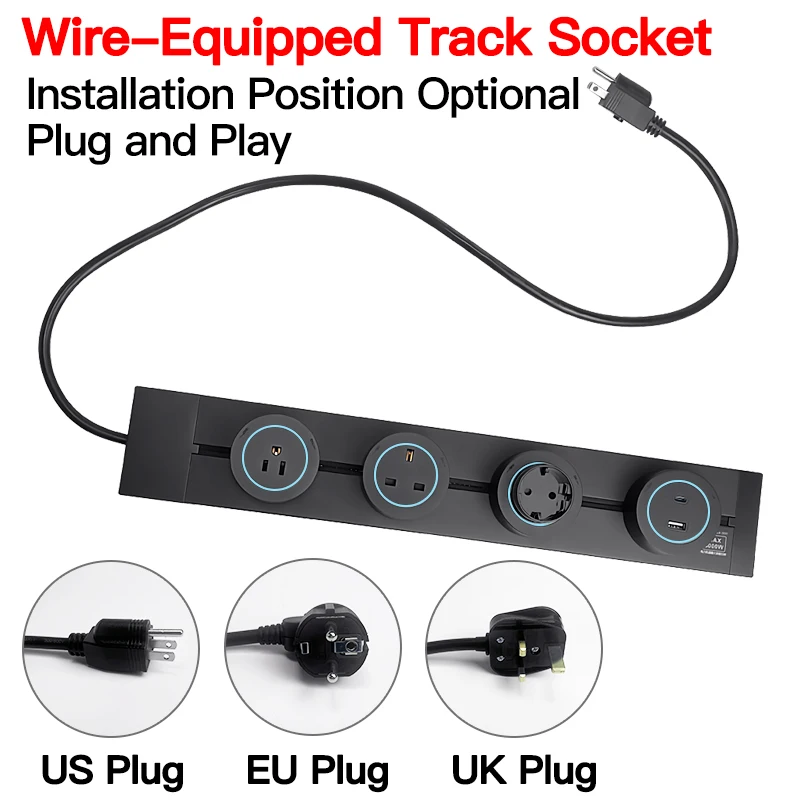 Grey Black Wall Power Track So - огляд і ціна Home Office Uk