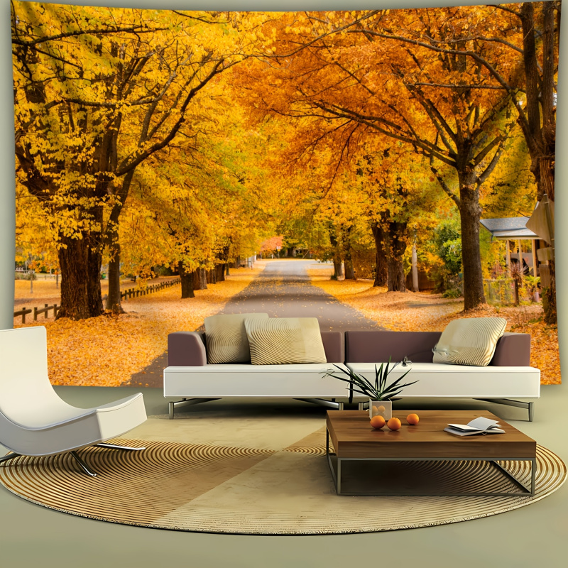 Autumn Grove Road Landscape Ba - огляд і ціна Home Office Background