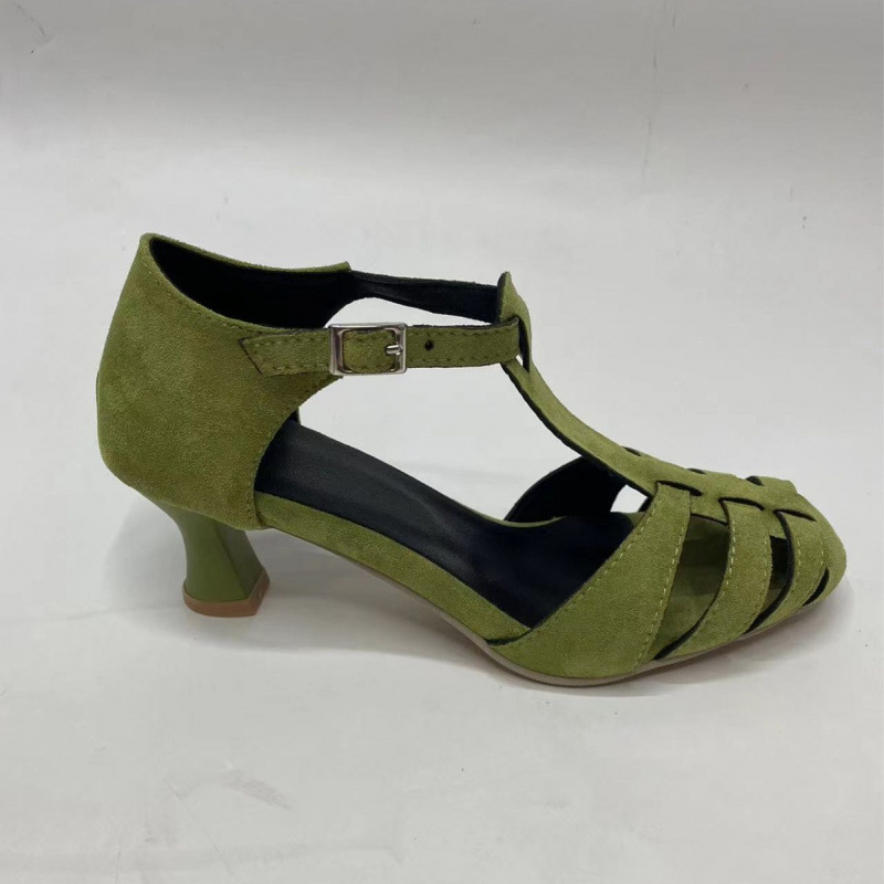 Women's Green Suede Kitten Hee - огляд і ціна Home Office Size