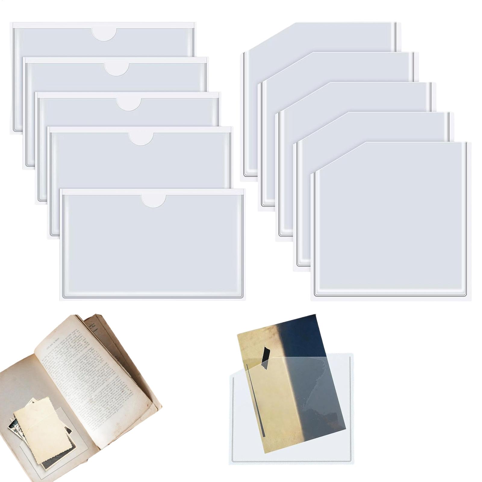 Clear Adhesive Pockets Dustpro - огляд і ціна Home Office Library