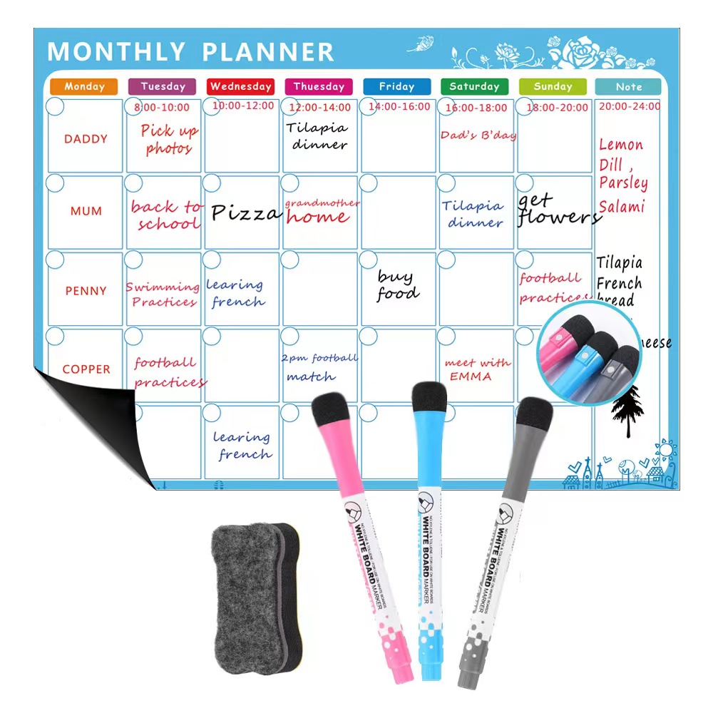 1 Set Magnetic Refrigerator Dr - огляд і ціна Magnetic Calendar Board
