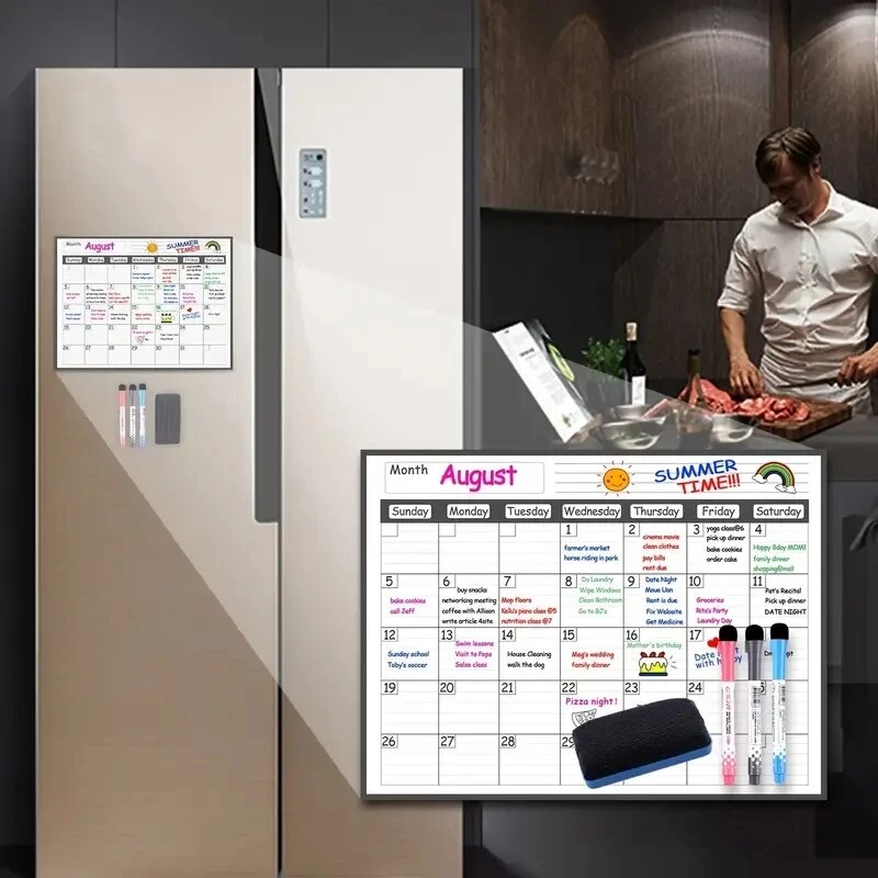 1 Set Magnetic Refrigerator Dr - огляд і ціна Magnetic Calendar Board