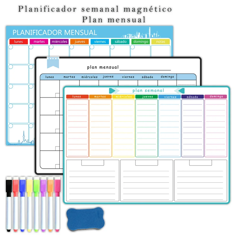 A3 Size Magnetic Weekly &month - огляд і ціна Magnetic Calendar Board