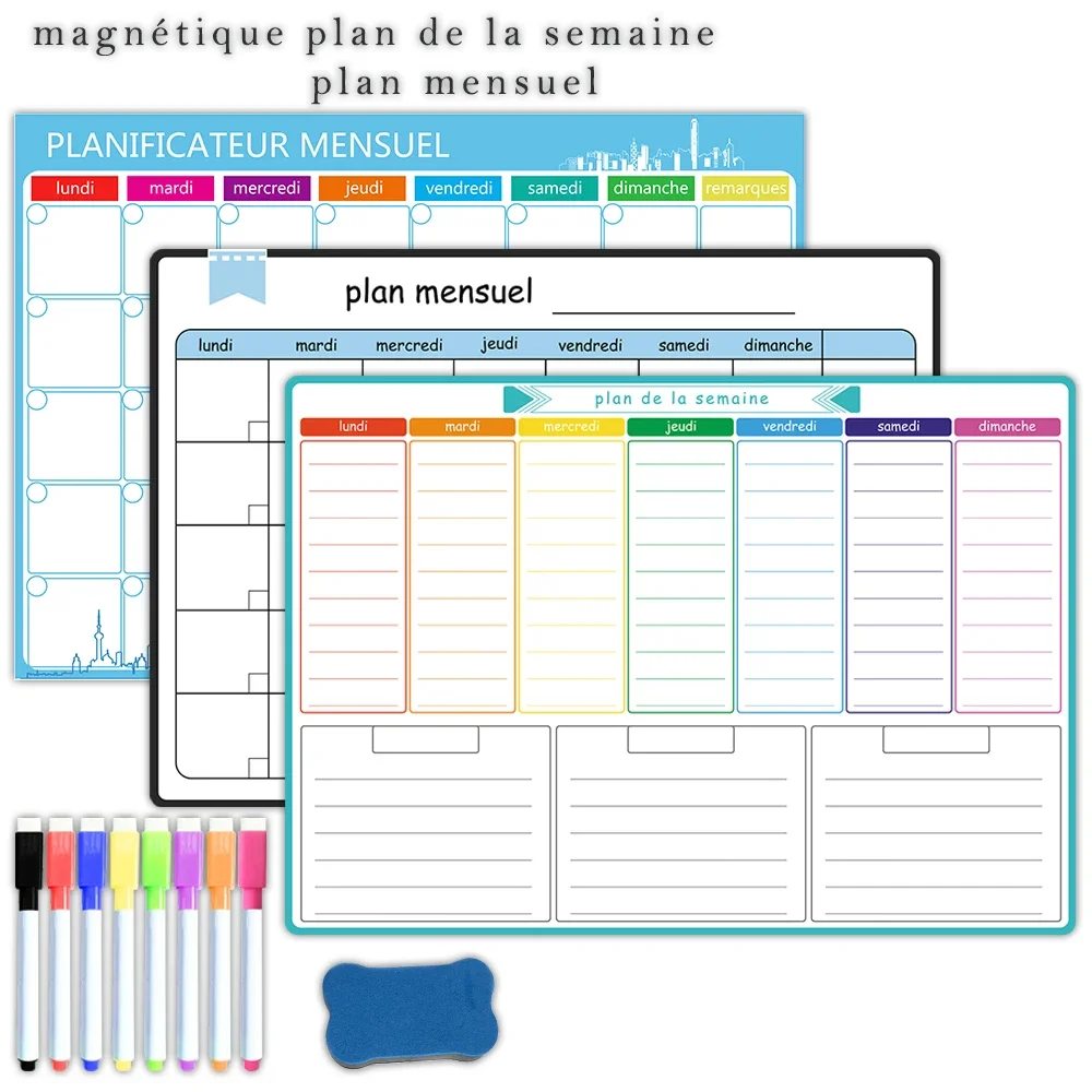 A3 Size Magnetic Weekly &month - огляд і ціна Magnetic Calendar Board
