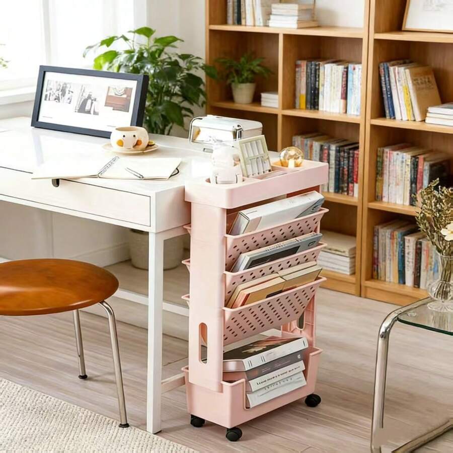 5-Tier Rolling Storage Cart Wi - огляд і ціна Rolling File Cart