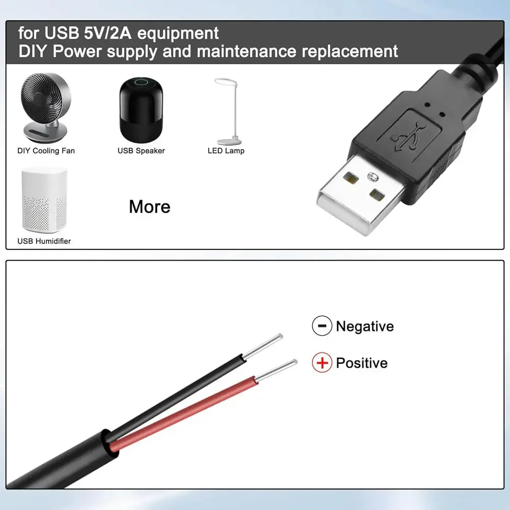 DC 2-pin USB Power Cable USB M - огляд і ціна Power Strip Desk