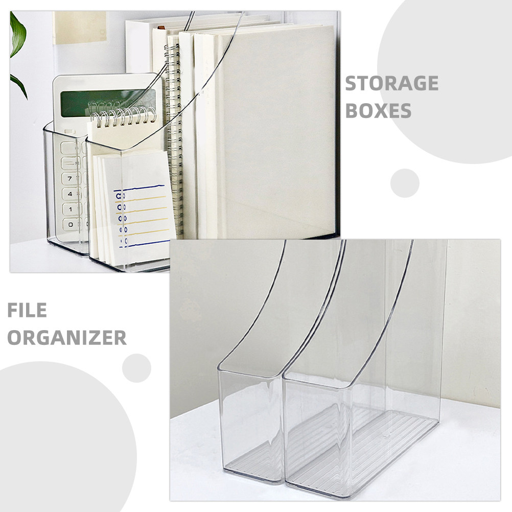 2Pcs Transparent File Organize - огляд і ціна Home Office Library