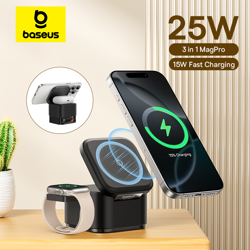 Baseus 3 in 1 Magnetic Wireles - огляд і ціна Desk Charging Station