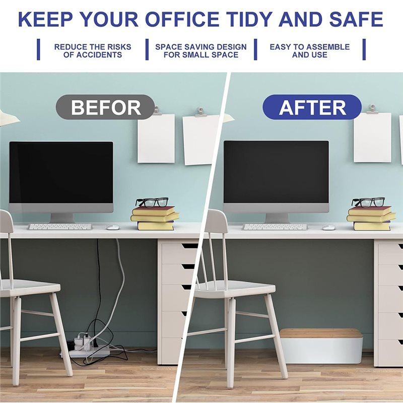 ABKP-Cable Management Box In W - огляд і ціна Power Strip Desk