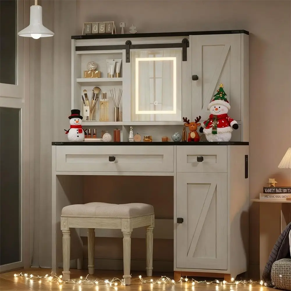 42 Lighted Makeup Vanity Desk  - огляд і ціна Power Strip Desk