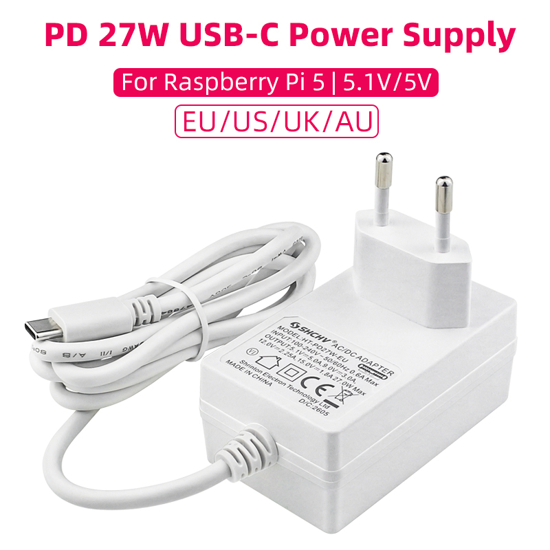 Raspberry Pi 5 5.1V 5A Power S - огляд і ціна Home Office Uk