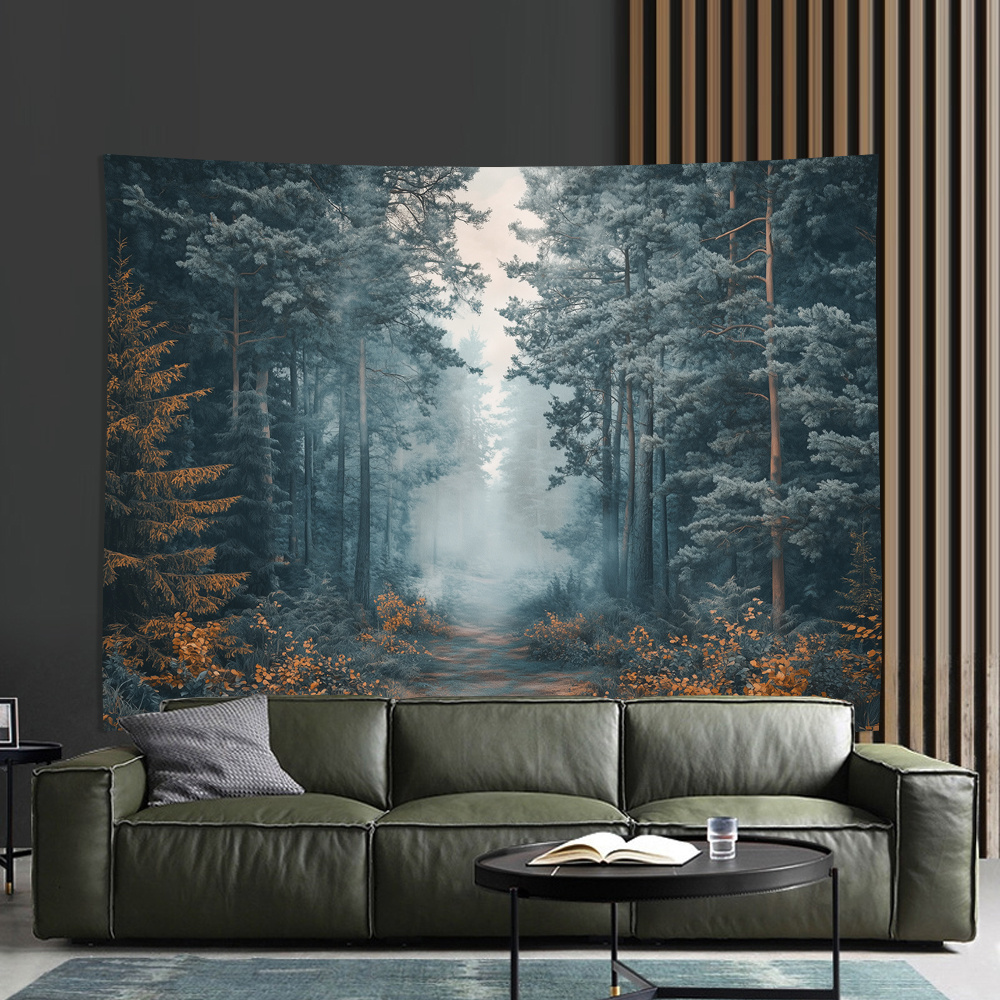 Misty Forest Path Digital prin - огляд і ціна Home Office Background