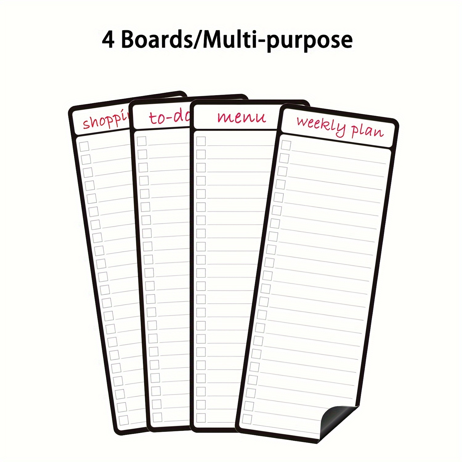 4pcs Magnetic Dry Erase List B - огляд і ціна Magnetic Calendar Board