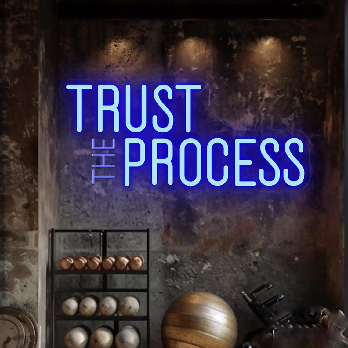 Trust The Process Neon Sign, C - огляд і ціна Home Office Quotes