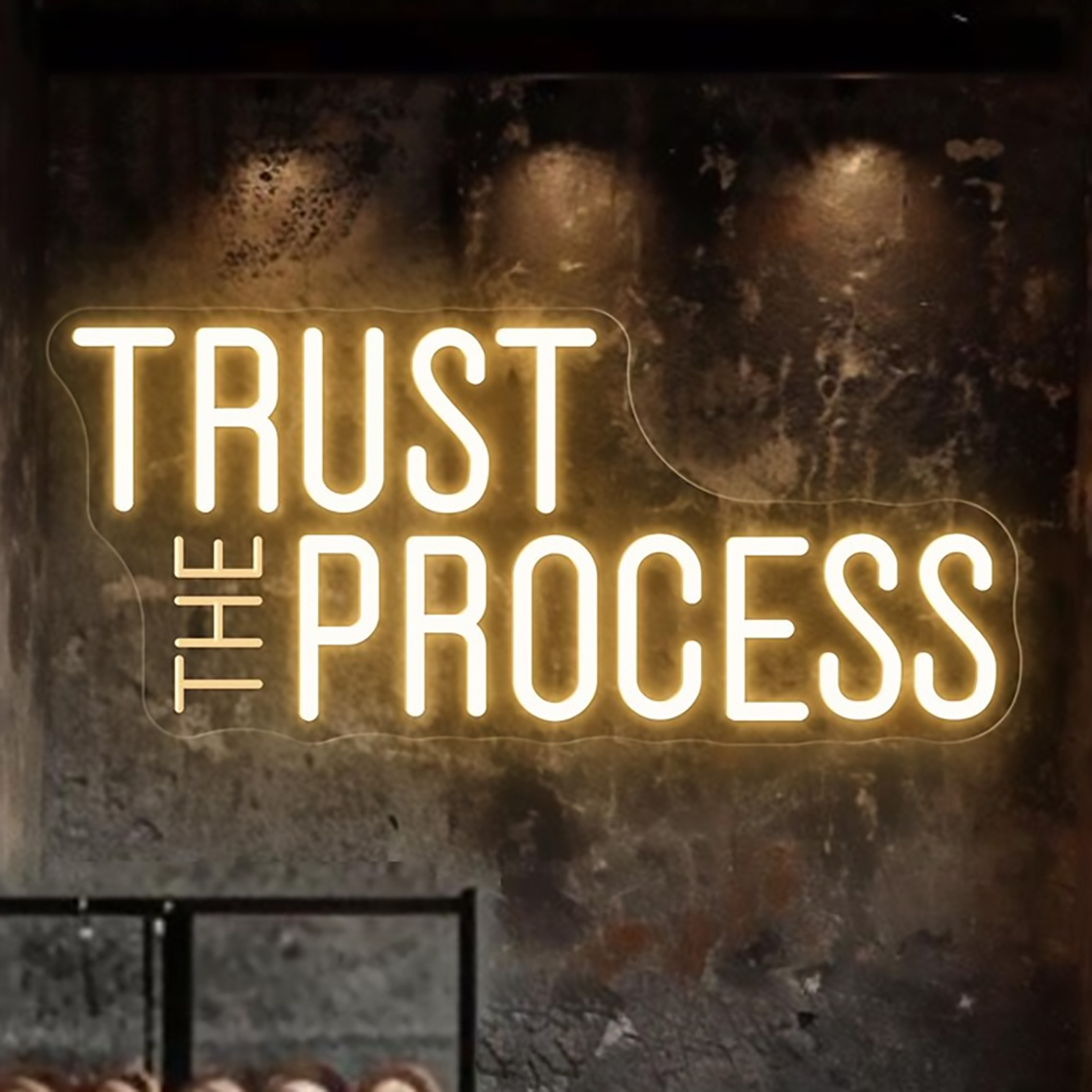 Trust The Process Neon Sign, C - огляд і ціна Home Office Quotes