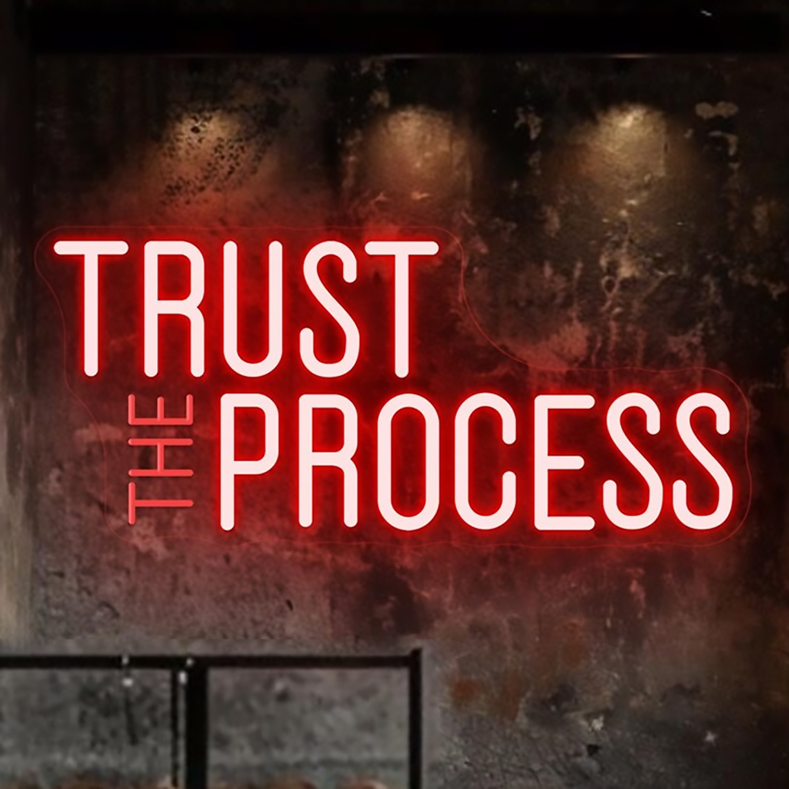 Trust The Process Neon Sign, C - огляд і ціна Home Office Quotes