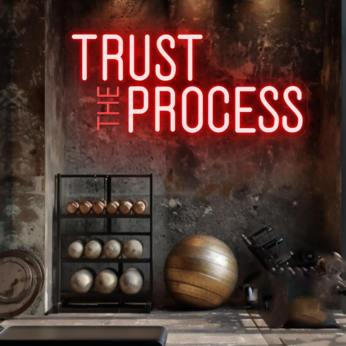 Trust The Process Neon Sign, C - огляд і ціна Home Office Quotes