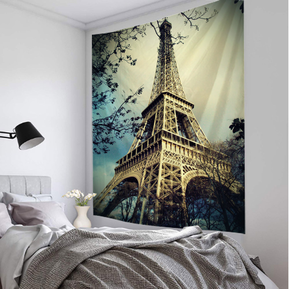 Paris Tower Tapestry, Retro La - огляд і ціна Home Office Background