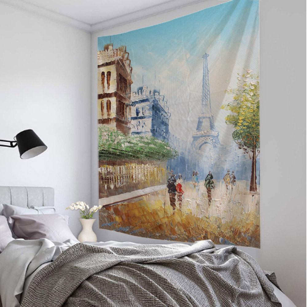Paris Tower Tapestry, Retro La - огляд і ціна Home Office Background