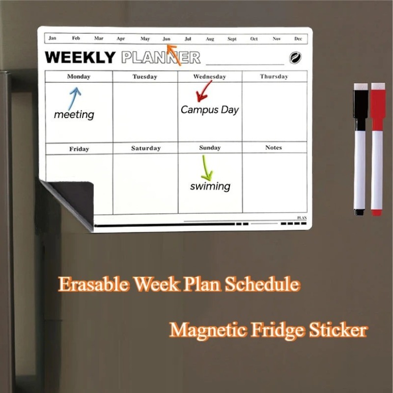 Erasable Week Plan Schedule Ca - огляд і ціна Magnetic Calendar Board