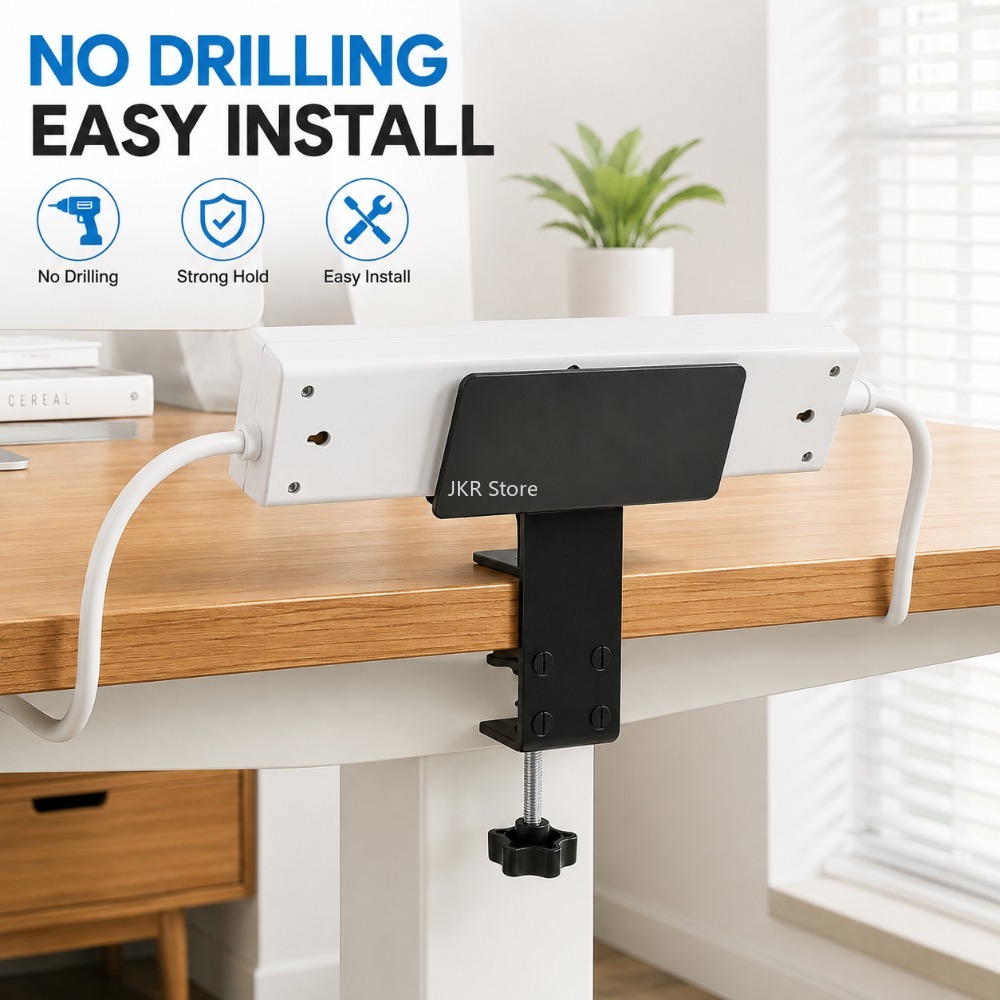 Under Desk Cable Organizer Tra - огляд і ціна Power Strip Desk
