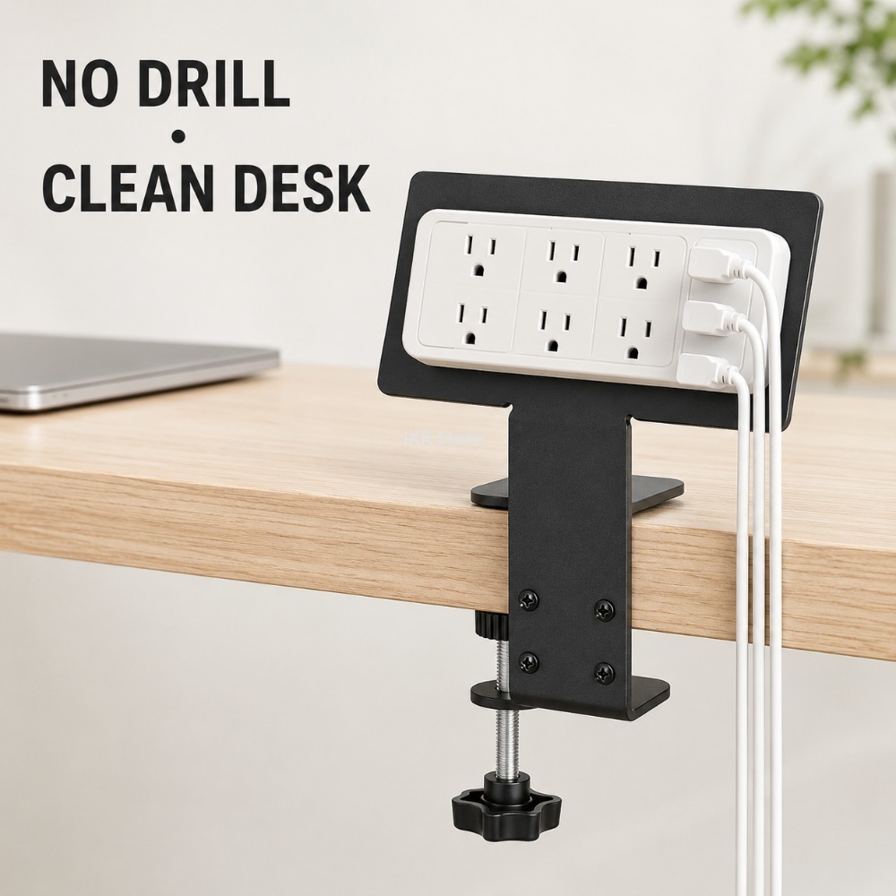Under Desk Cable Organizer Tra - огляд і ціна Power Strip Desk