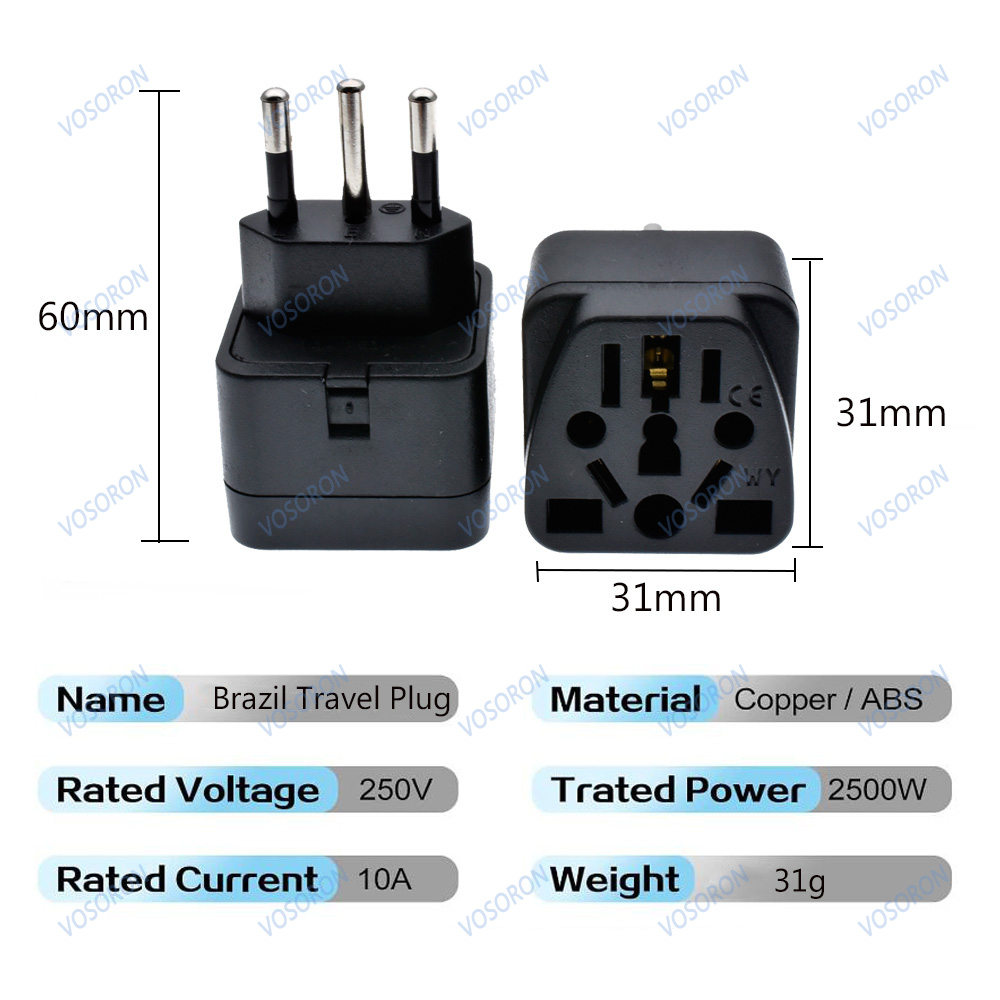 Universal Brazil Plug Adapter  - огляд і ціна Home Office Uk