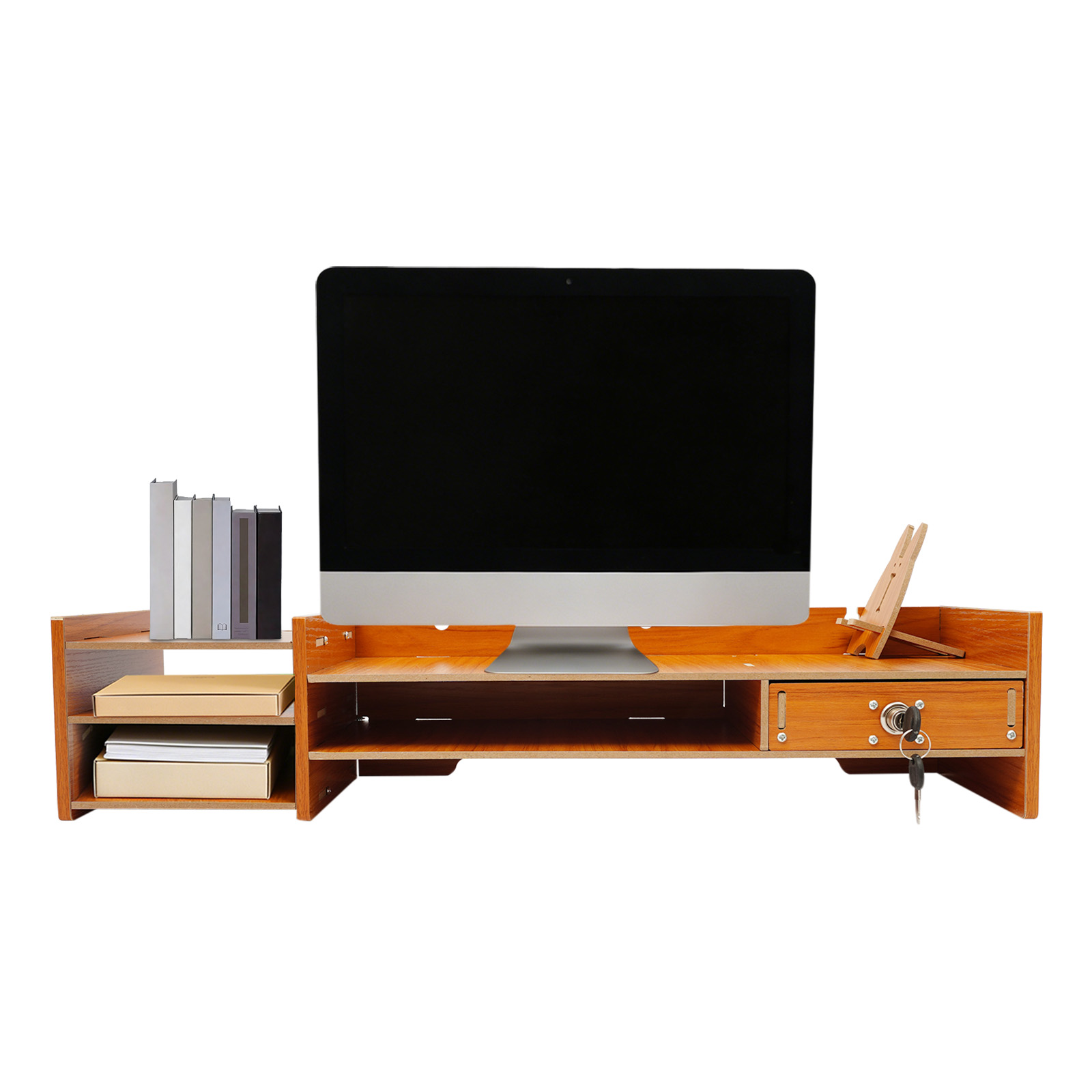 Mdf Ergonomic Monitor Stand Ri - огляд і ціна Desk Drawer Small