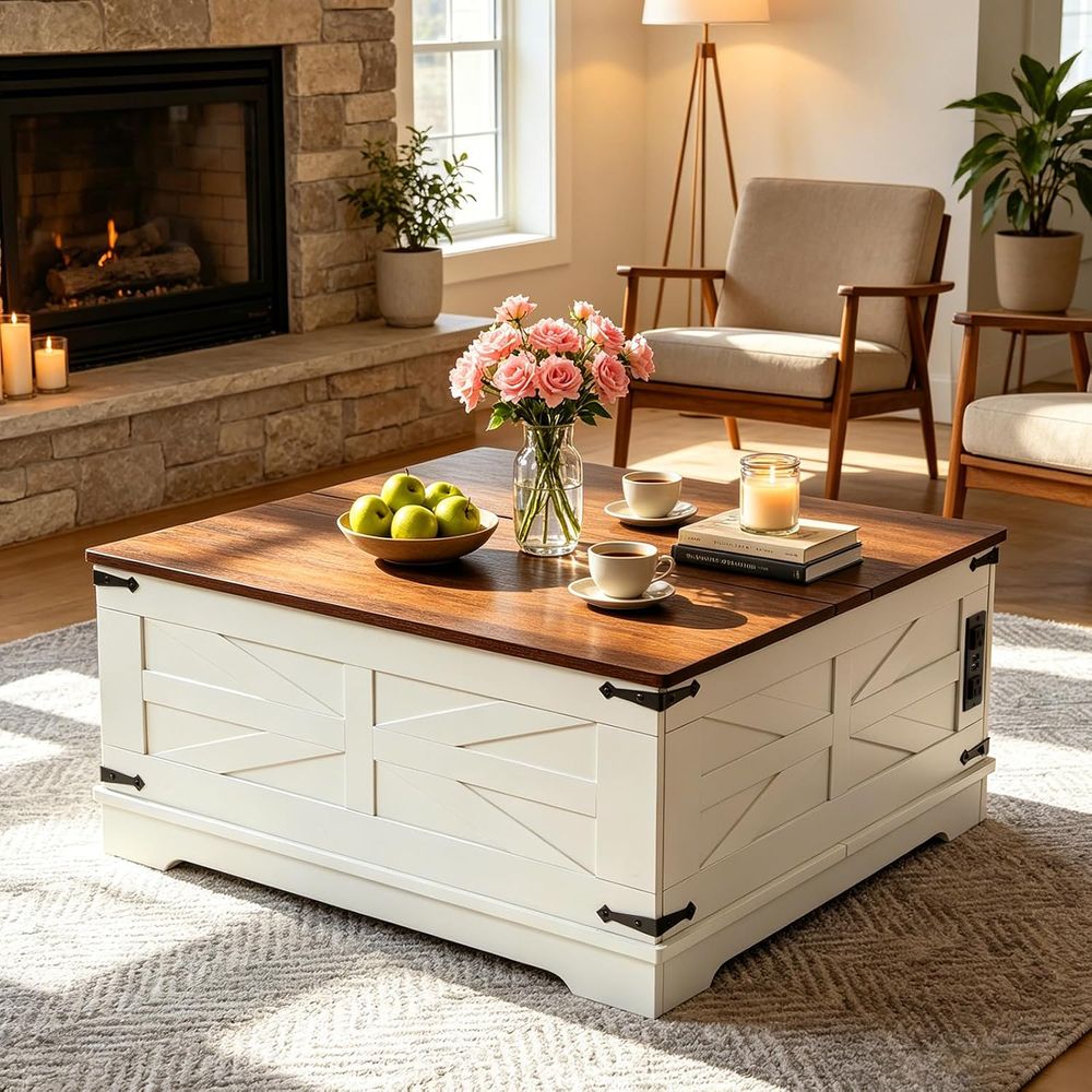 Modern 31.5 LED Coffee Table w - огляд і ціна Power Strip Desk